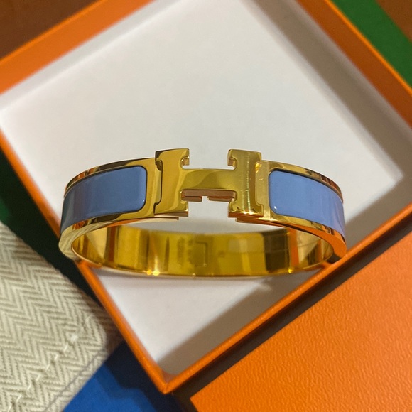 RARE HERMÈS CLIC H BRACELET - Picture 9 of 17